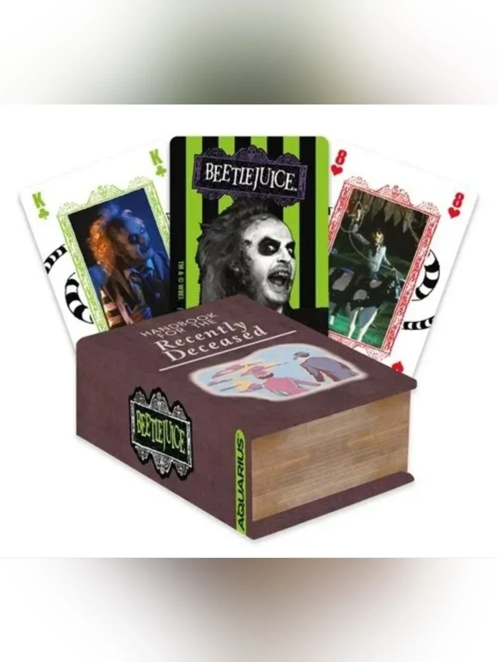 Beetlejuice 'Handbook for the Recently Deceased' Prop Book with Playing Cards